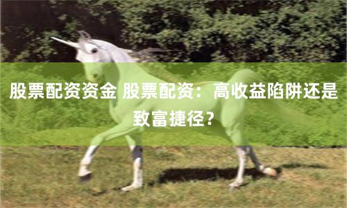 股票配资资金 股票配资：高收益陷阱还是致富捷径？